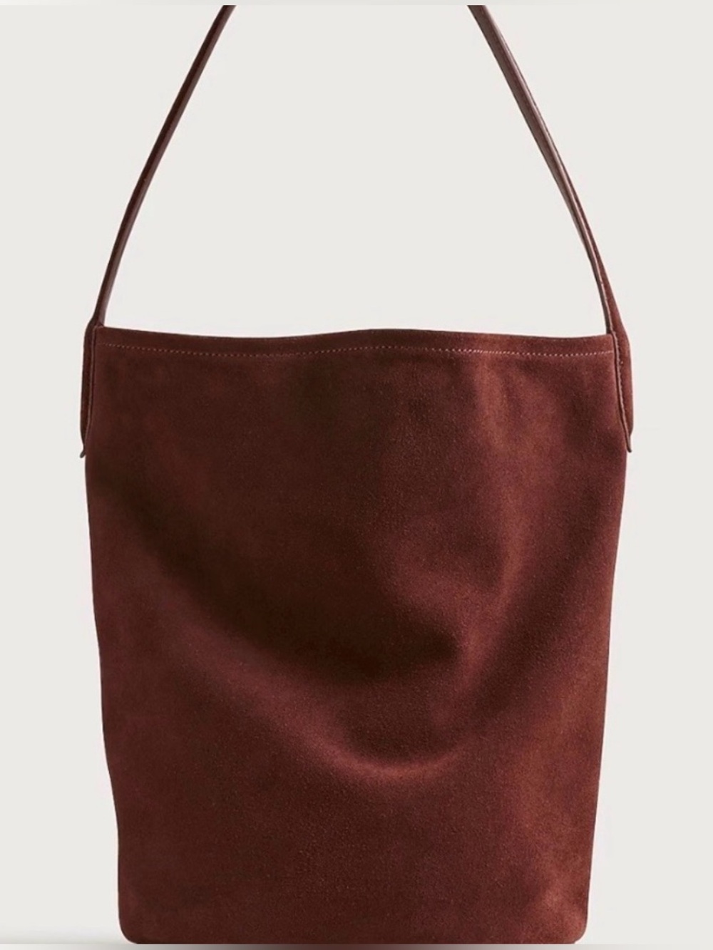 J Crew Warmed Walnut Suede Bucket Shoulder Bag NWT
